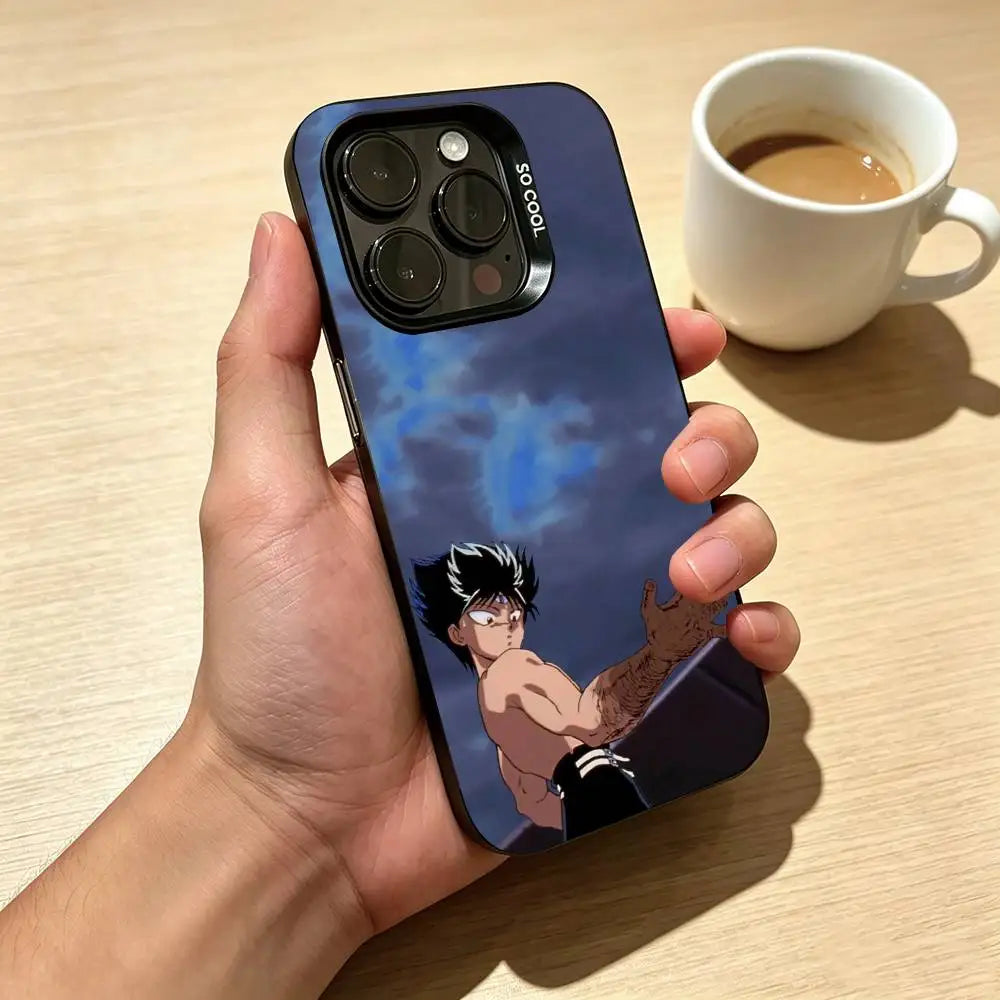 Yusuke Blue Spirit Gun Case for iPhone - Full Coverage finish