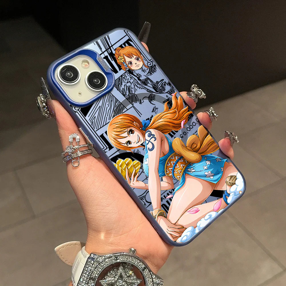 Grand Line Magnetic Art Case for iPhone - Design 9 — Blue