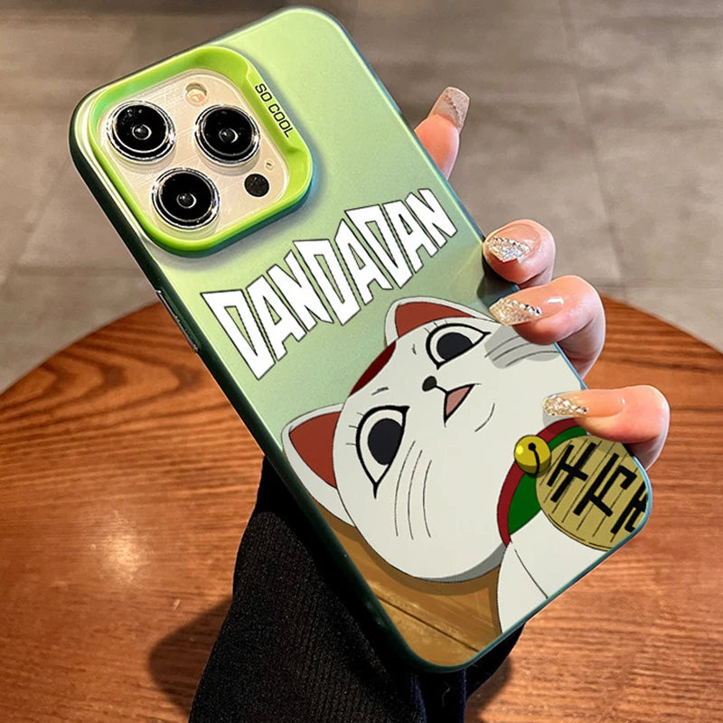 Turbo Granny Lucky Cat Case for iPhone - Lime Green finish