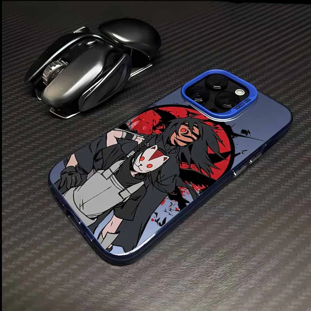 Obito & Kakashi Masked Shinobi Case for iPhone - Navy Blue