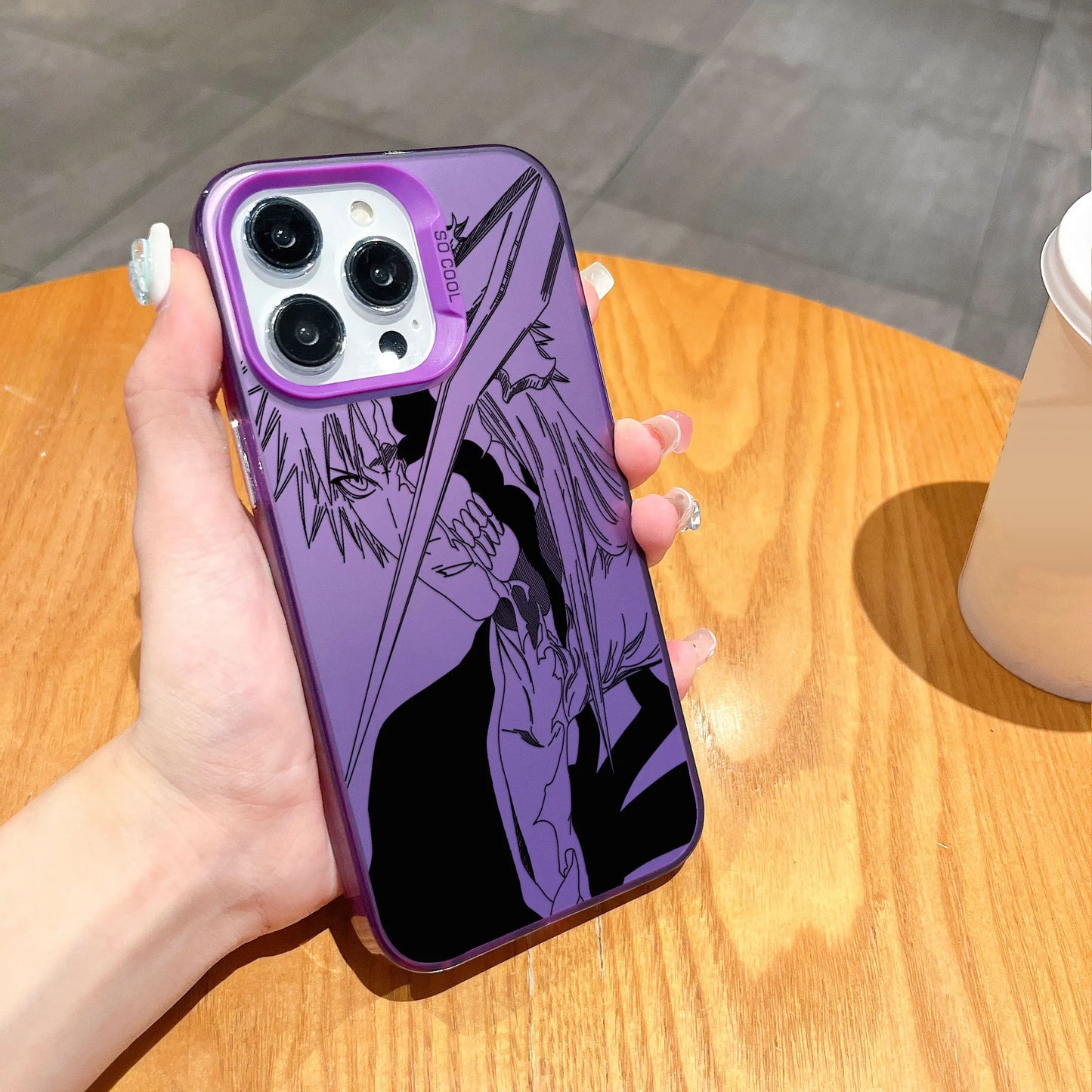 Hollow Ichigo Sword Clash Case for iPhone - Violet finish