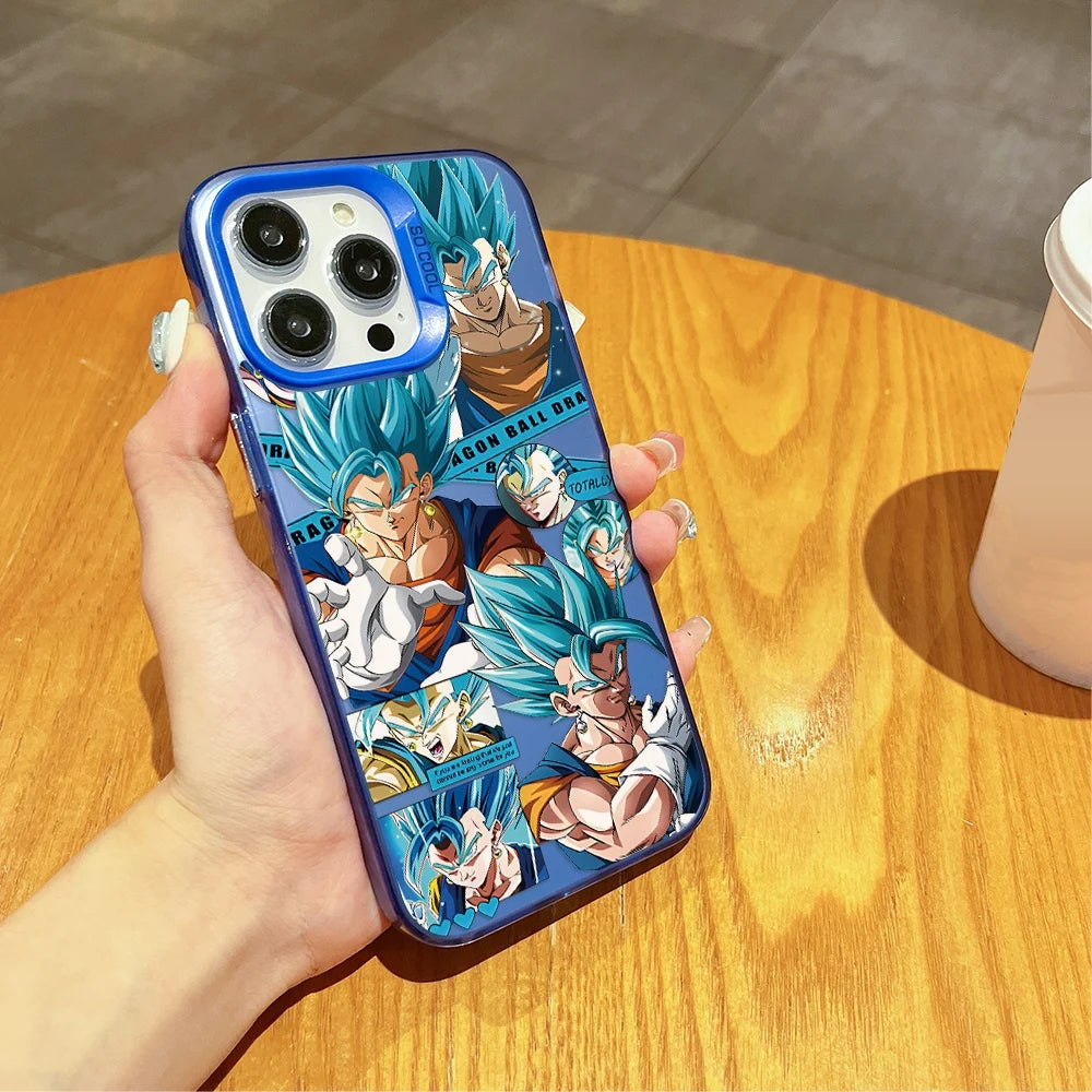 Blue Saiyan Collage Case for iPhone - Blue finish