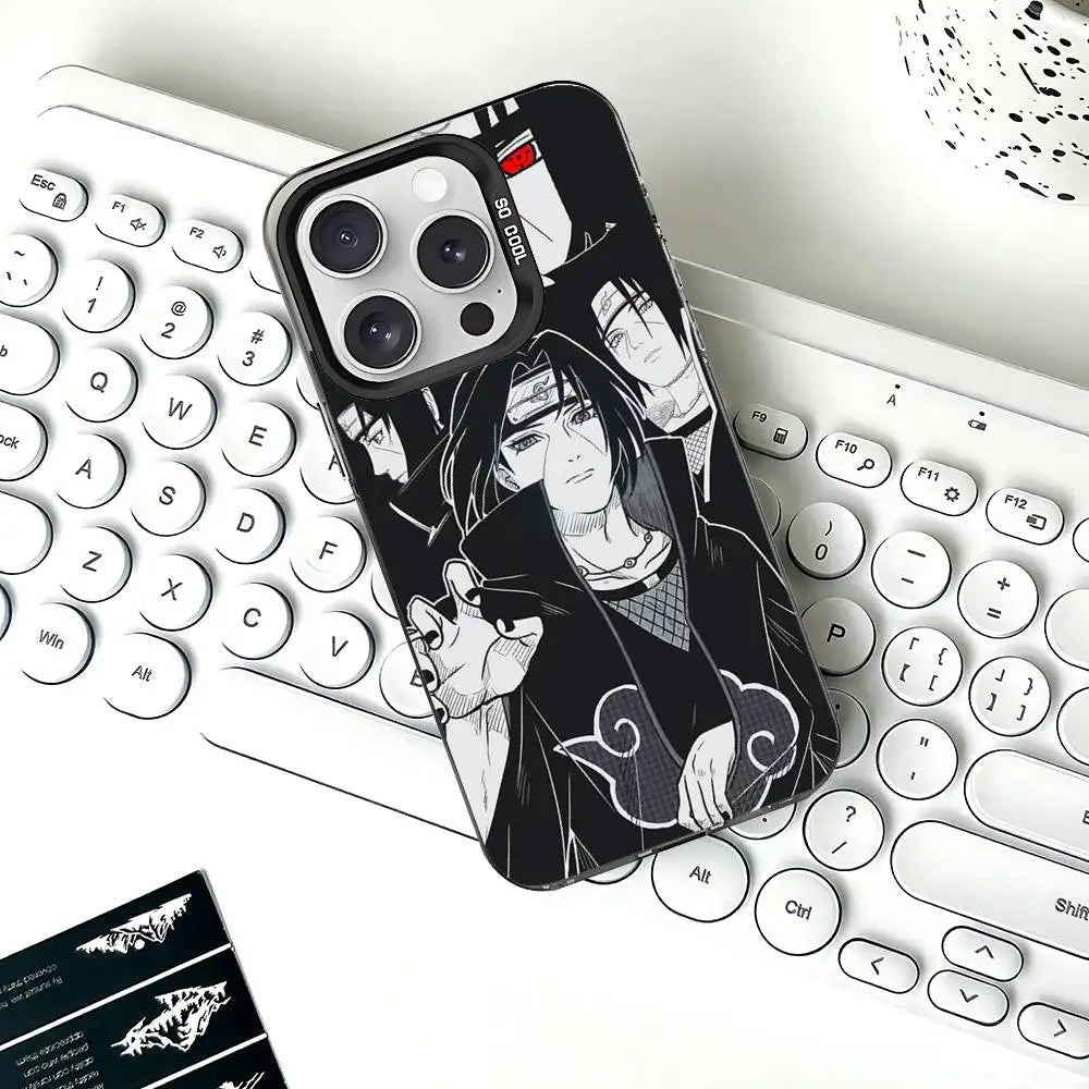 Itachi Monochrome Akatsuki Portrait Case for iPhone