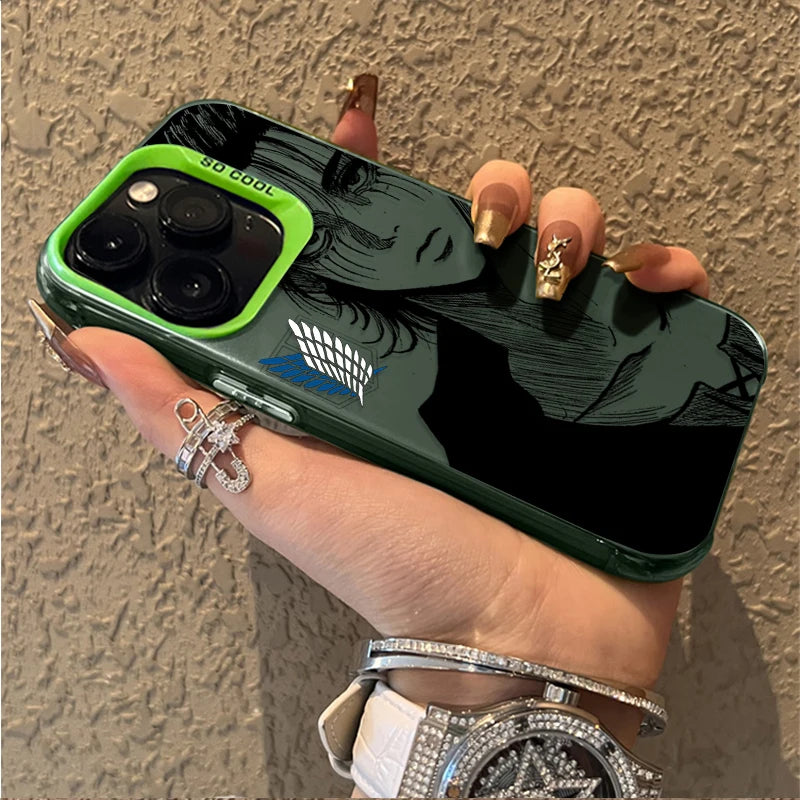 Scout Regiment Character Series Design 2 Case for iPhone - Green