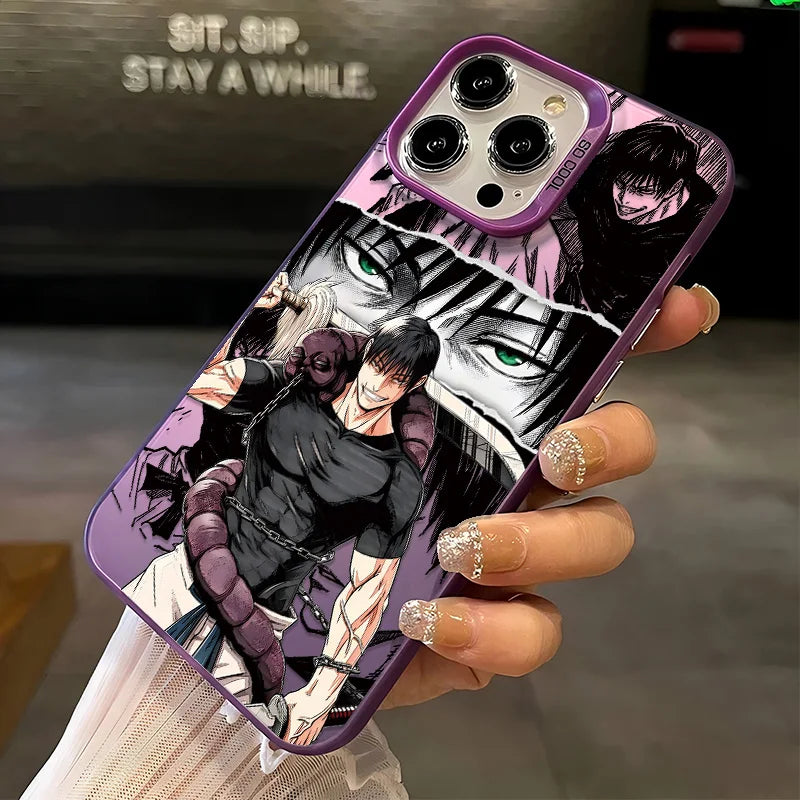 Toji Predatory Green Eyes Case for iPhone - Purple finish