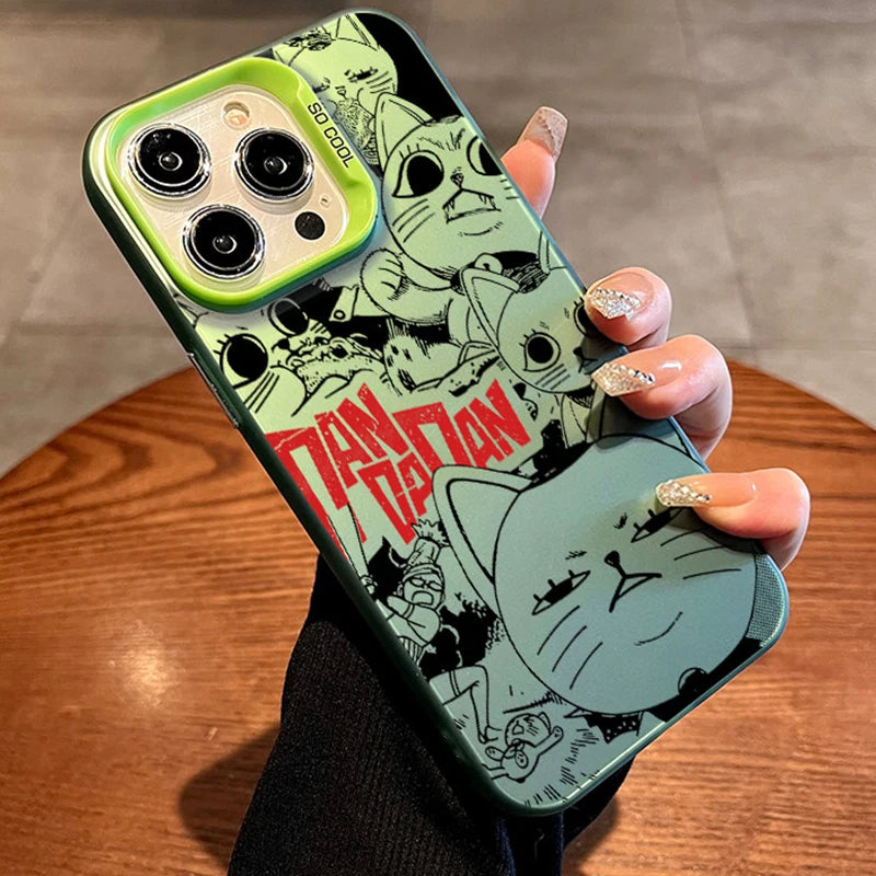Turbo Granny Manga Collage Case for iPhone - Neon Green finish