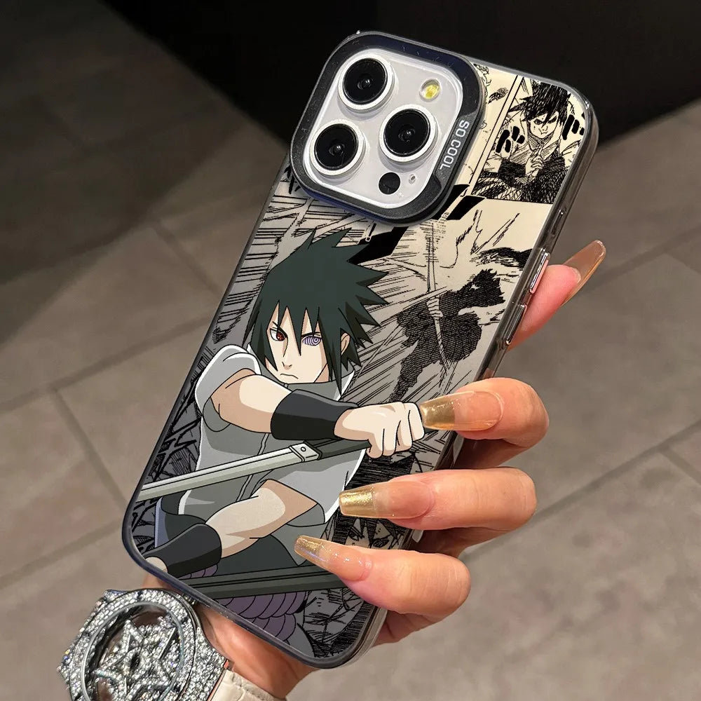 Sasuke Uchiha Manga Collage Case for iPhone