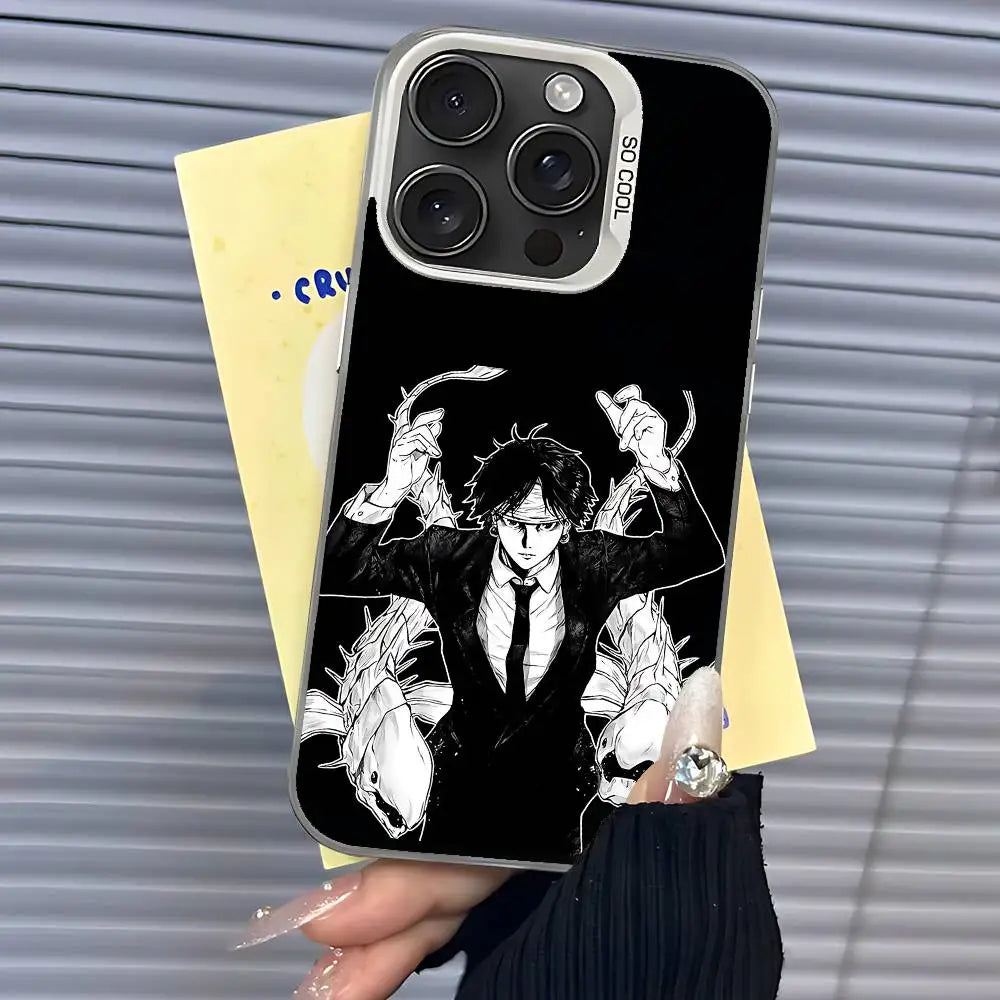 Monochrome Spirit Fighter Case for iPhone - Silver Back finish