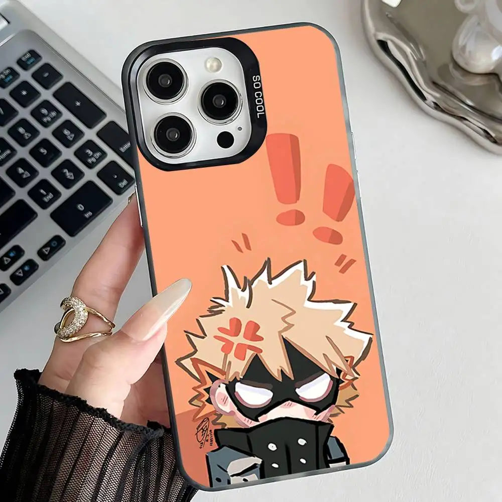 Bakugo Angry Chibi Case for iPhone - Matte Black finish