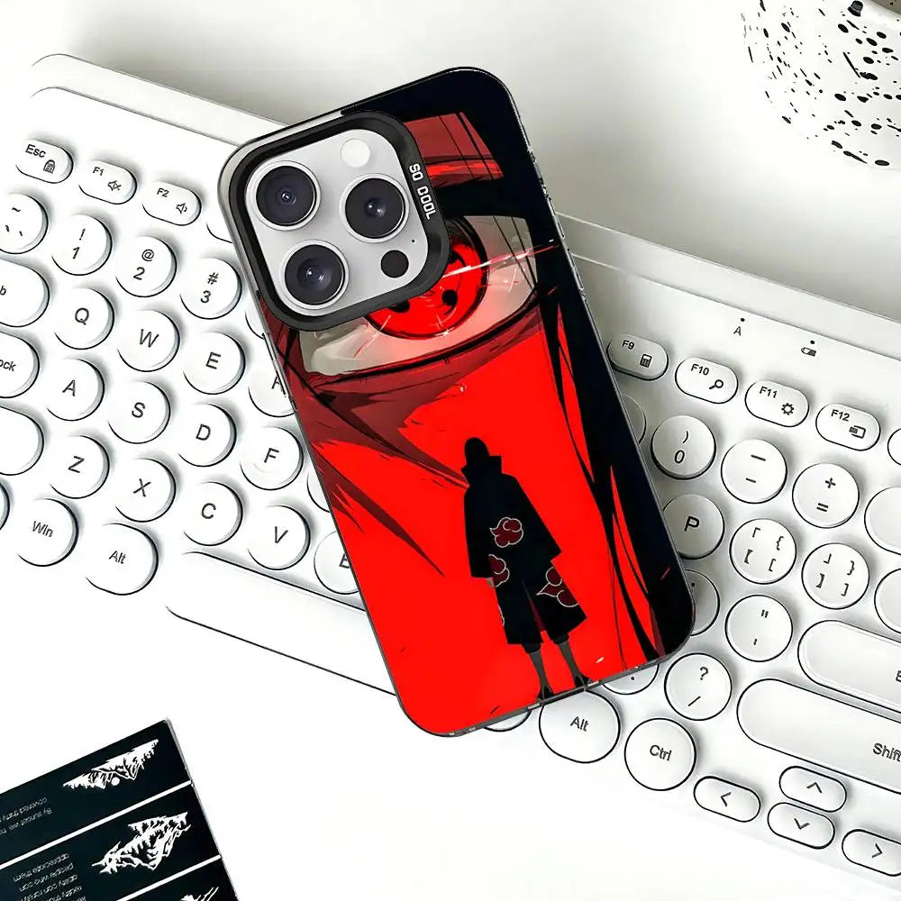 Itachi Crimson Moon Silhouette Case for iPhone