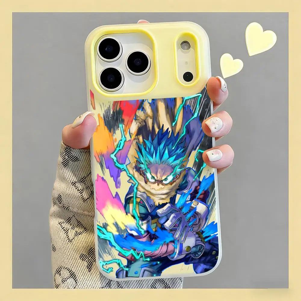 Izuku Electric Surge Jelly Case for iPhone - Yellow finish