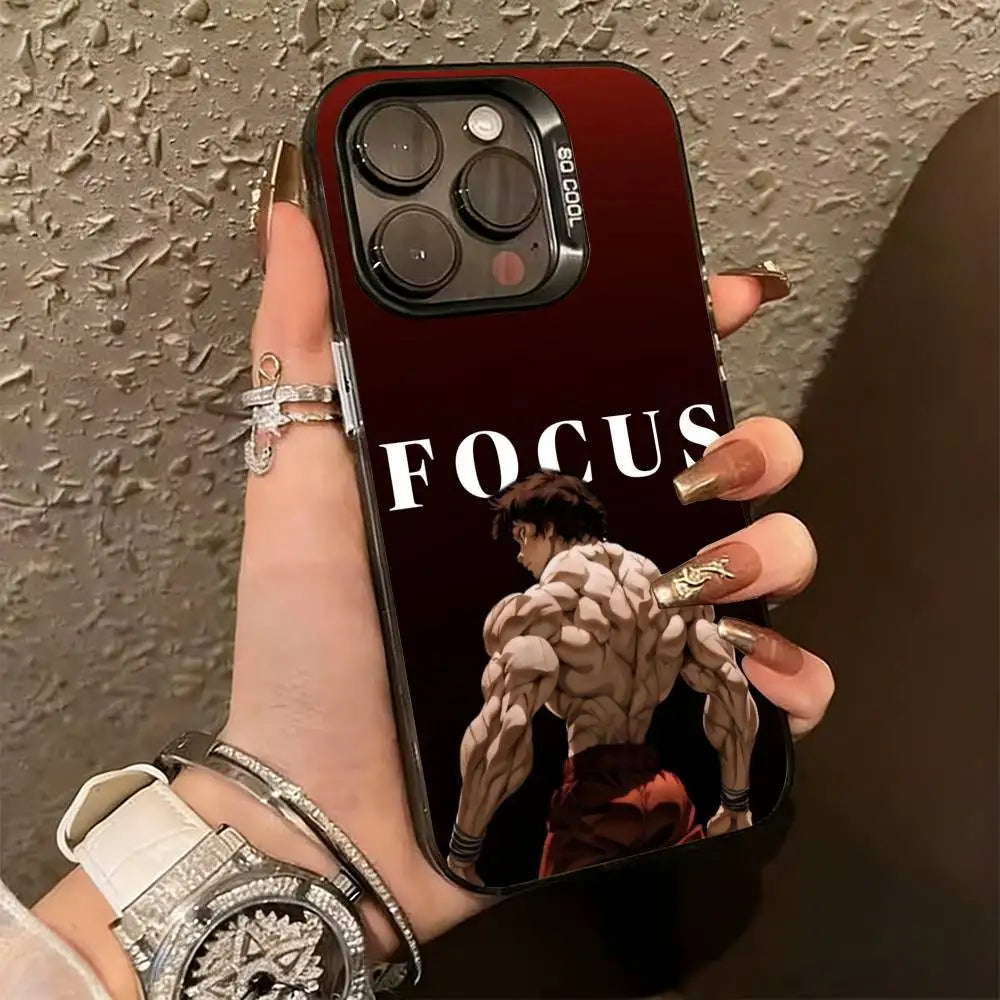 Baki Red Focus Back Case for iPhone - Glossy Black finish