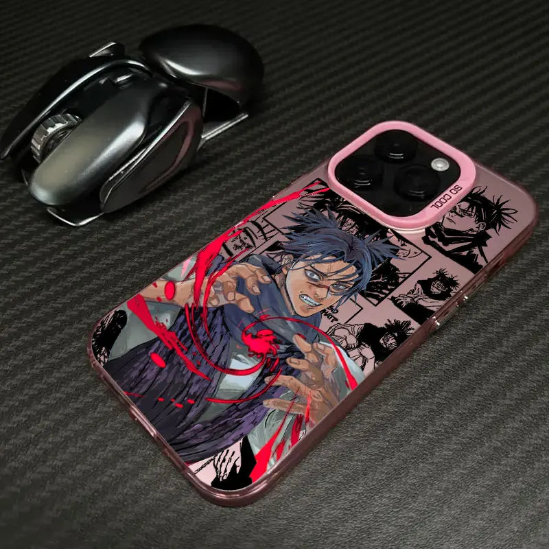 Choso Crimson Blood Art Case for iPhone - Pink finish