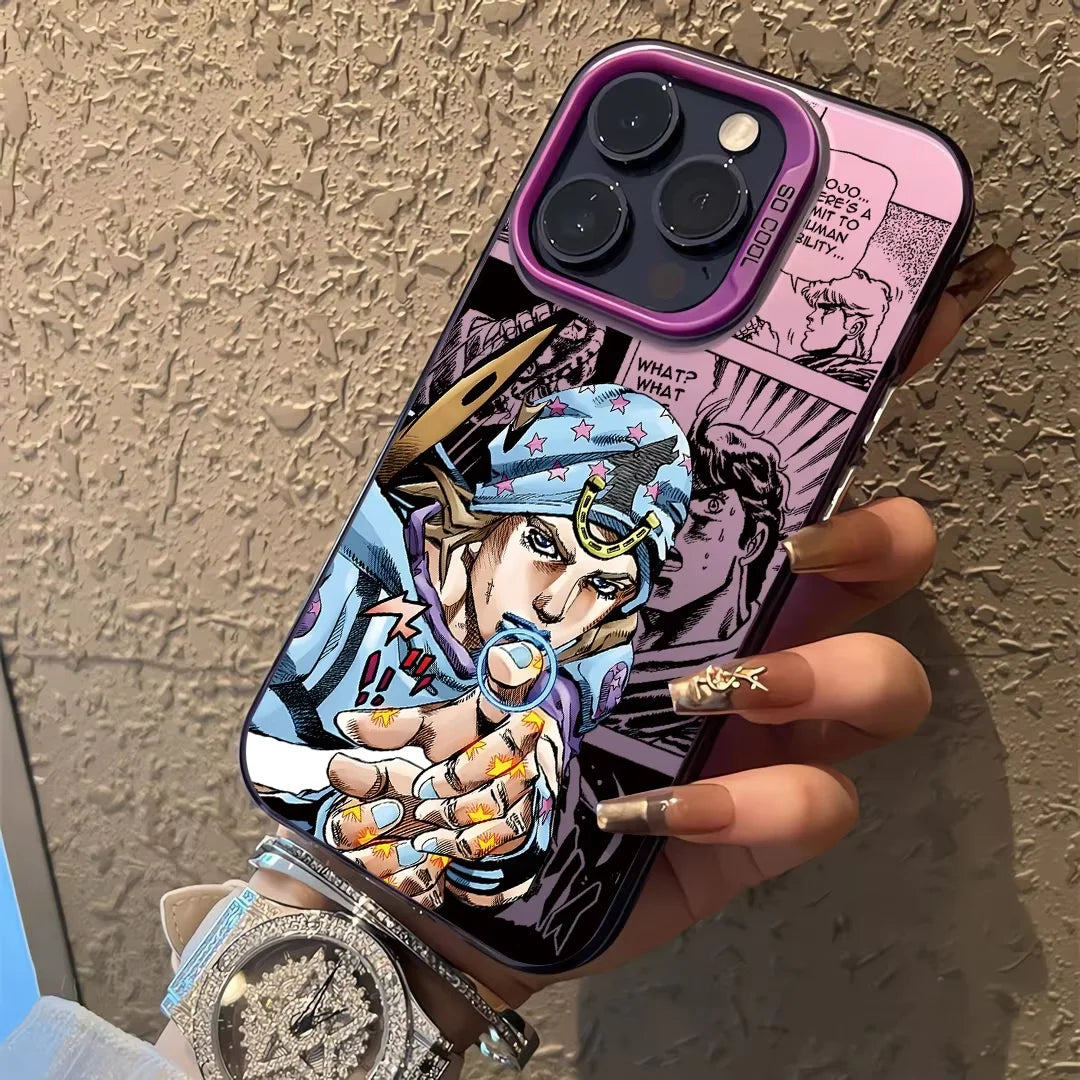 Johnny Joestar Manga Action Case for iPhone - Rose Pink finish