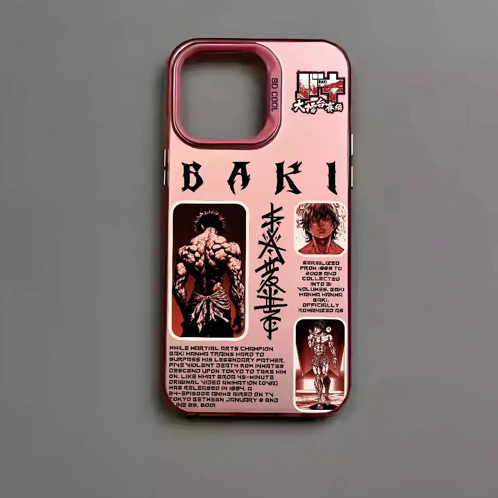 Baki Champion Back Collage Case for iPhone - Rose Pink finish