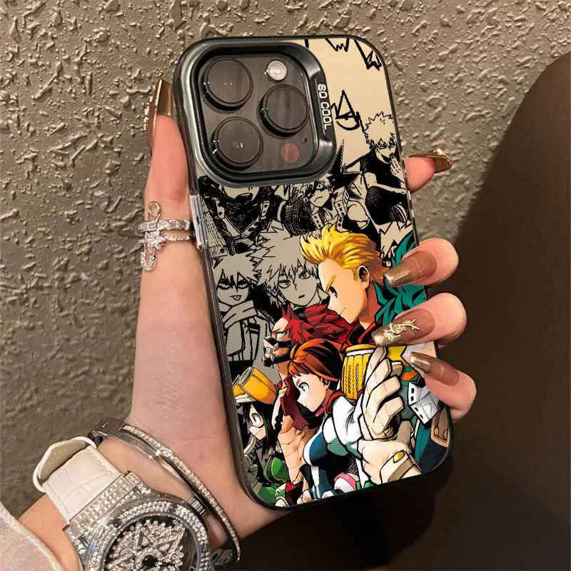 Pro Hero Team Manga Case for iPhone - Graphite finish