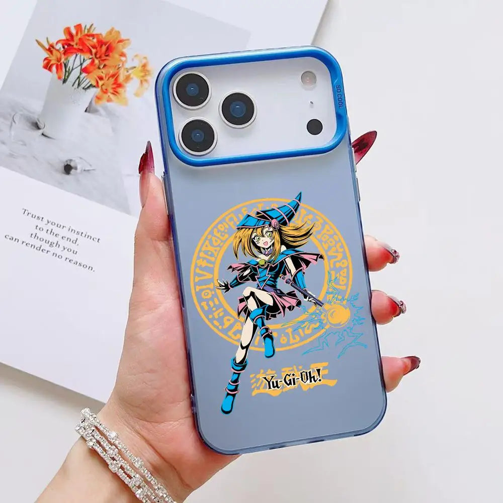 Dark Magician Girl Magic Circle Aurora Case for iPhone - Ocean Blue finish