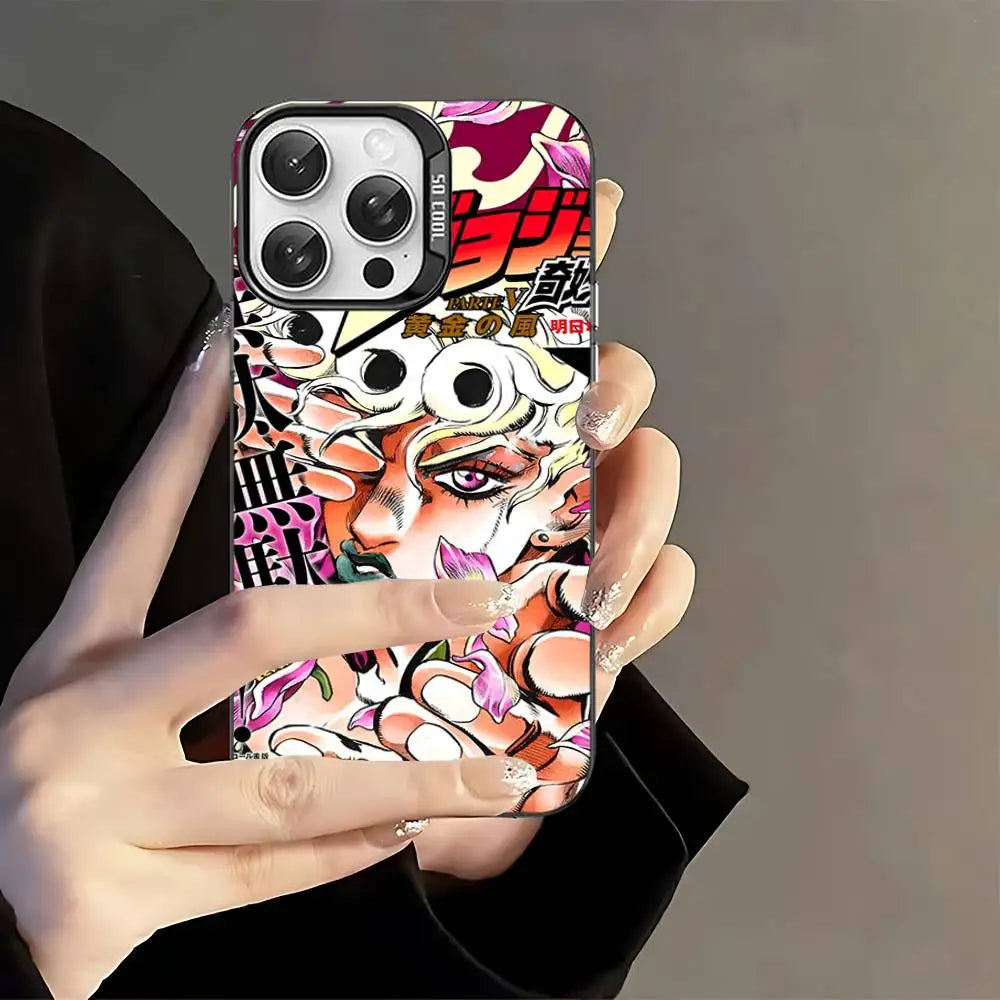 Crimson Eye Pop Manga Cover Case for iPhone - Silver Shell finish