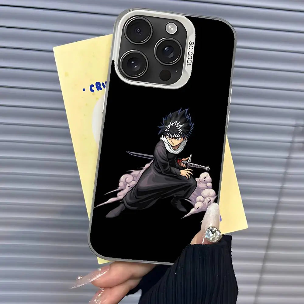 Hiei Shadow Sword Case for iPhone - Silver Back finish
