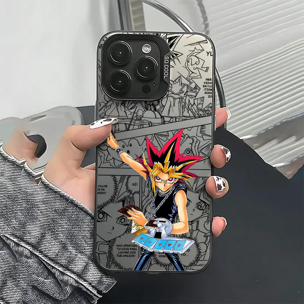 Yugi Duel Disk Action Manga Panel Case for iPhone - Graphite Black finish