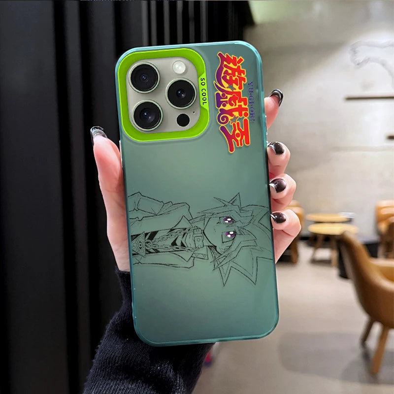 Yami Yugi Duel Stance Sketch Case for iPhone - Mint Green finish