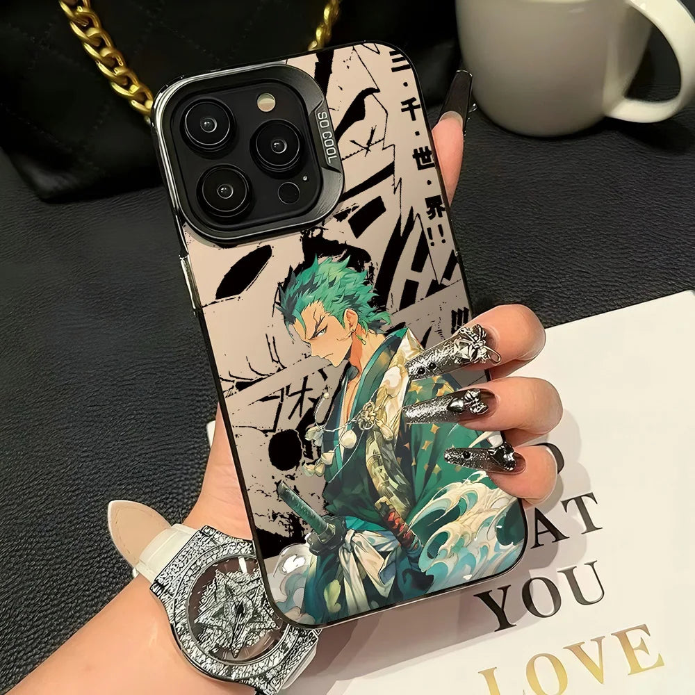 Zoro Aqua Manga Case for iPhone - Black finish