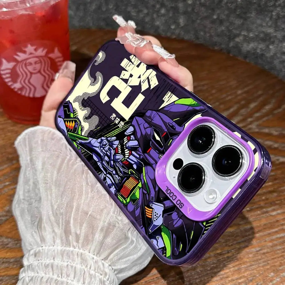 Eva Unit-01 Full-Color Battle Case for iPhone - Aurora Violet finish