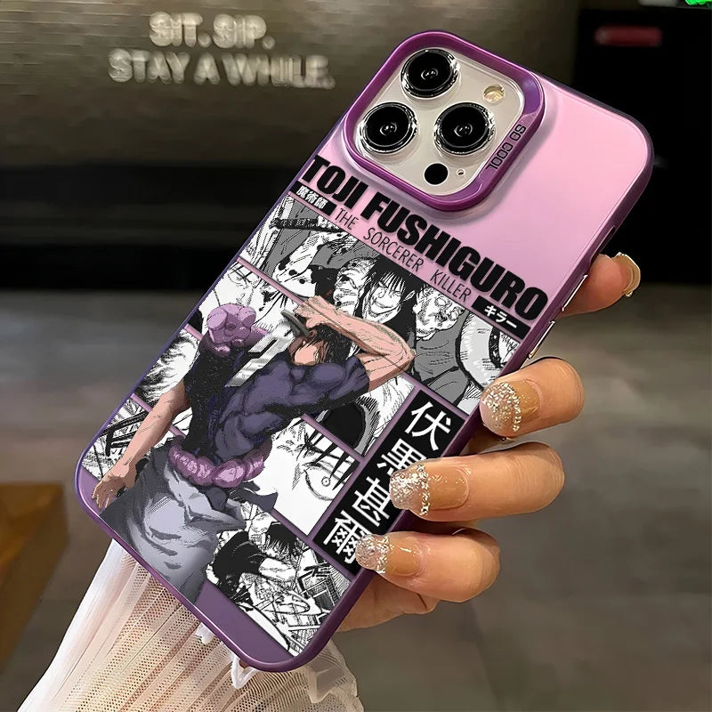 Toji Sorcerer Killer Panel Case for iPhone - Purple finish