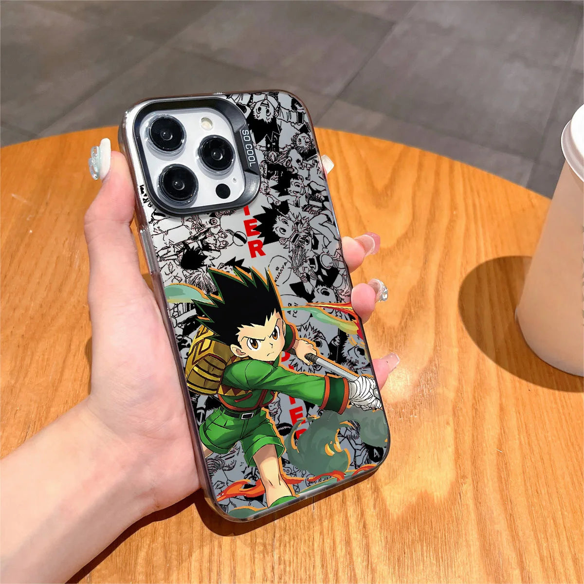 Gon Fighting Spirit Manga Case for iPhone - Graphite Black finish