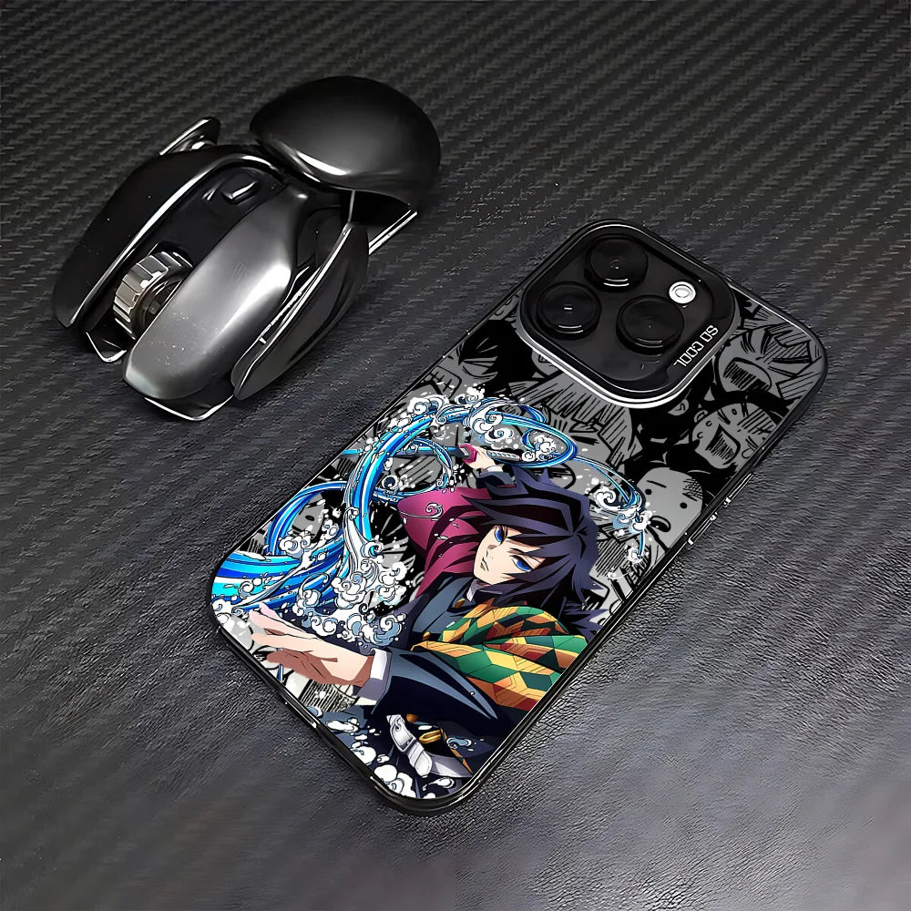 Giyu Tomioka Water Case for iPhone - Graphite Black finish
