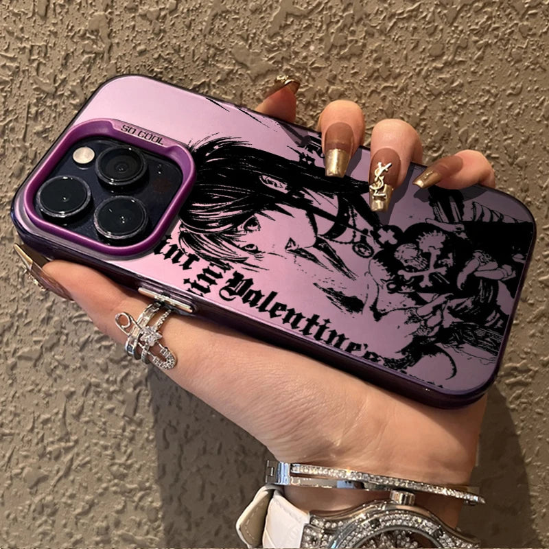 Misa Gothic Valentine Gradient Case for iPhone - Rose Pink finish