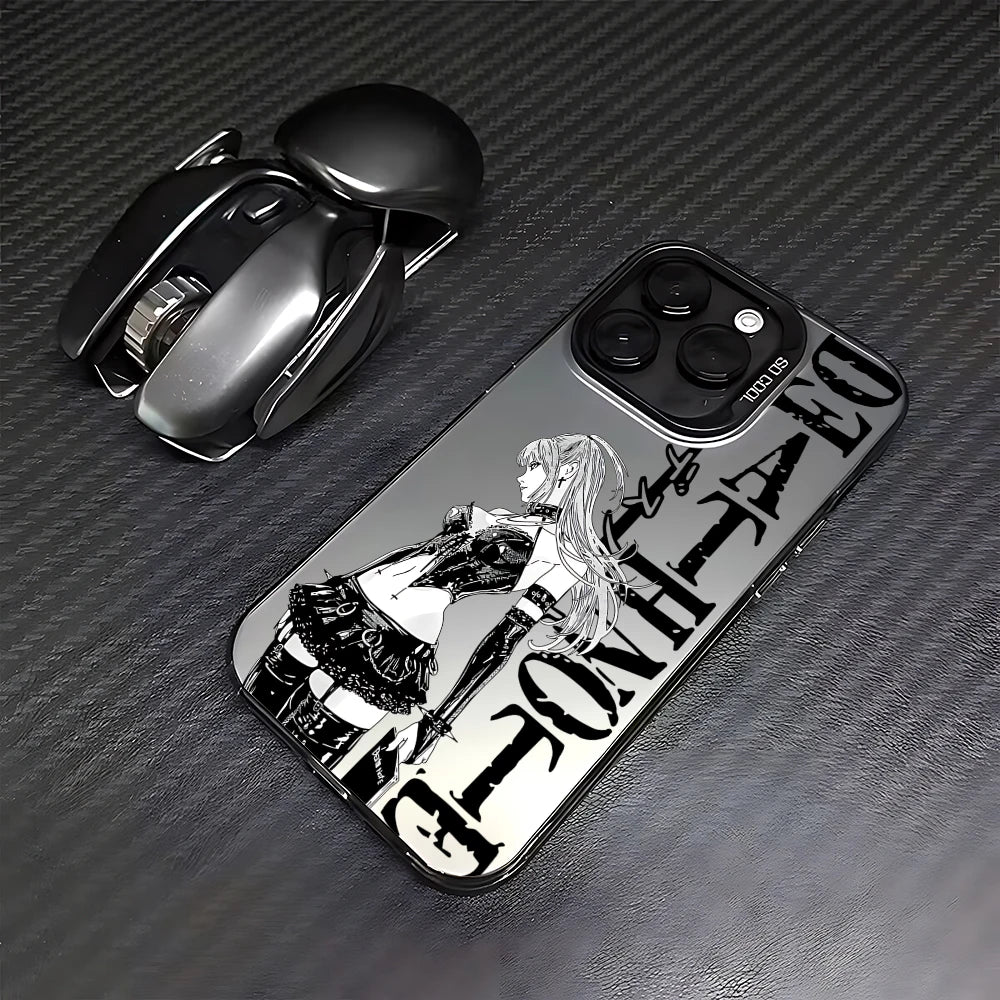 Misa Amane Gothic Seated Case for iPhone - Graphite Gray finish