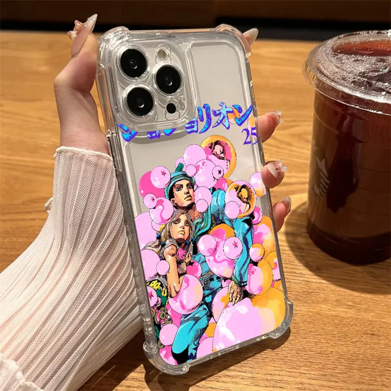 Johnny and Gyro Pink Bubble Case for iPhone - Clear finish