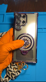 Customer's phone photographed at the service bench