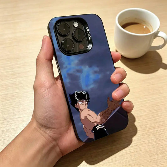 Yusuke Blue Spirit Gun Case for iPhone - Full Coverage finish