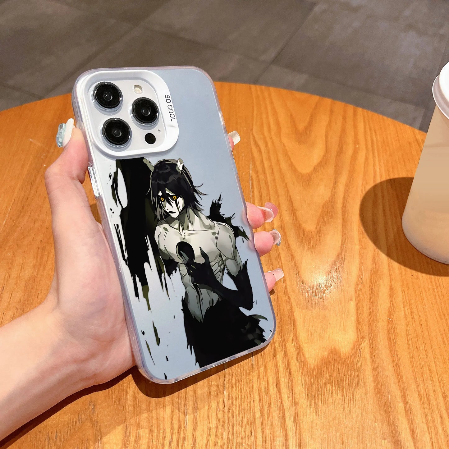 Ulquiorra Resurreccion Portrait Case for iPhone - Frosted White finish