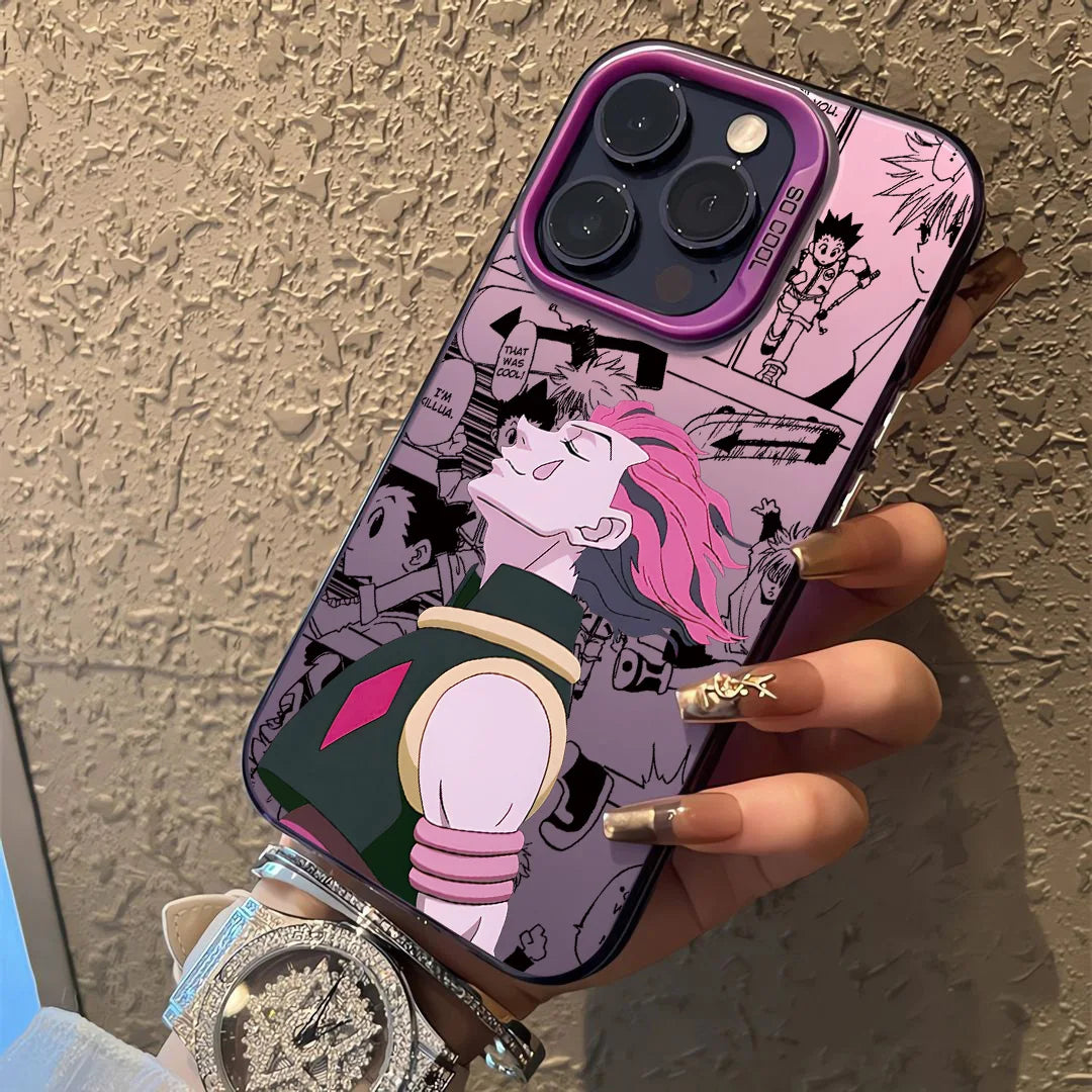 Hisoka Manga Collage Case for iPhone - Lavender finish