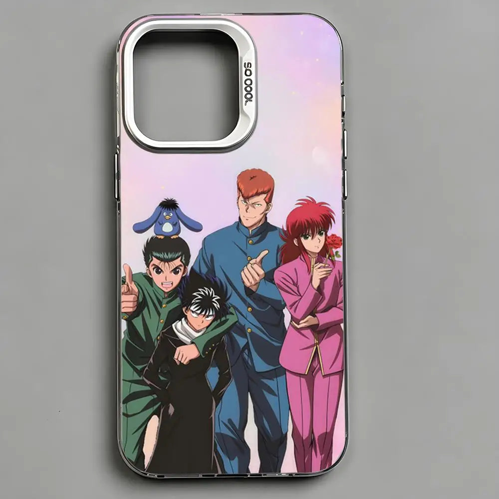 Yu Yu Hakusho Pastel Spirit Team Case for iPhone - Aurora Silver finish