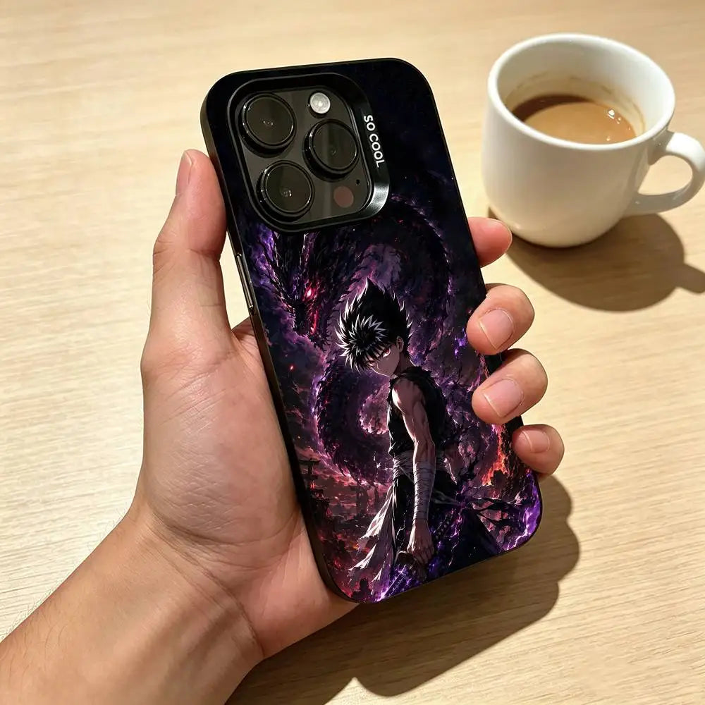 Hiei Violet Aura Case for iPhone - Full Coverage finish