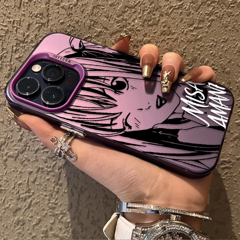 Misa Amane Manga Portrait Case for iPhone - Violet finish