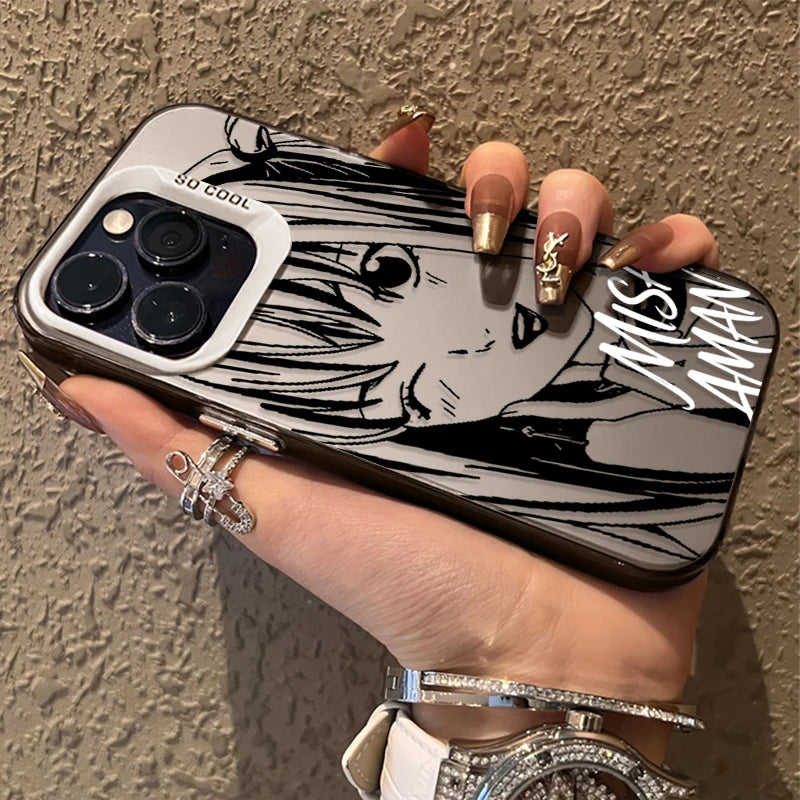 Misa Amane Manga Portrait Case for iPhone - Silver White finish