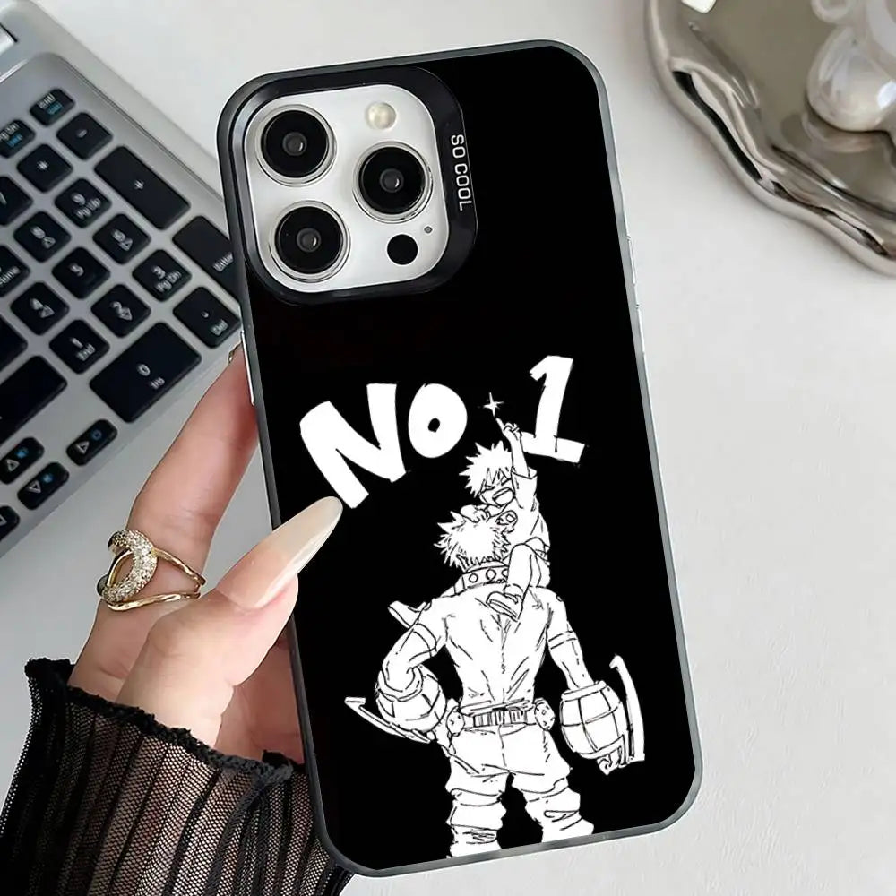 Bakugo Number One Sketch Case for iPhone - Matte Black finish