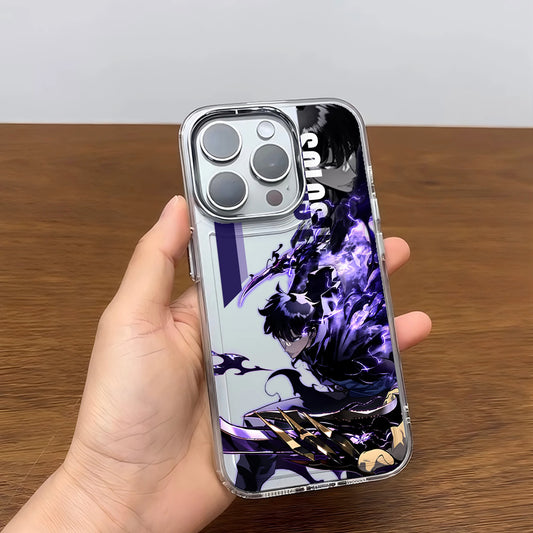 Purple Shadow Battle Clear Case for iPhone - Clear finish