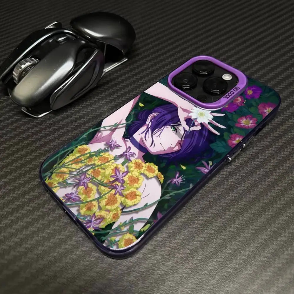 Reze Floral Garden Portrait Case for iPhone - Violet finish
