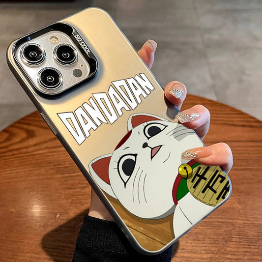 Turbo Granny Lucky Cat Case for iPhone - Champagne Gold finish