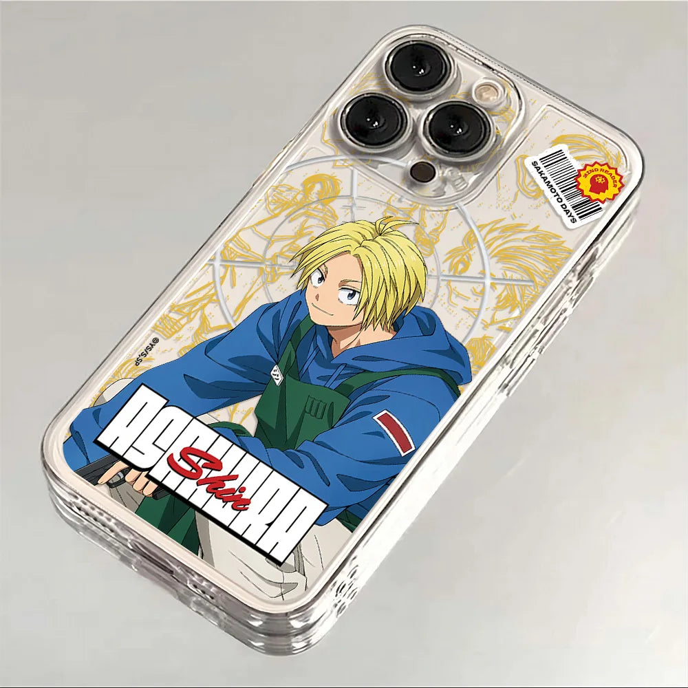 Shin Blue Hoodie Clear Case for iPhone - Clear finish