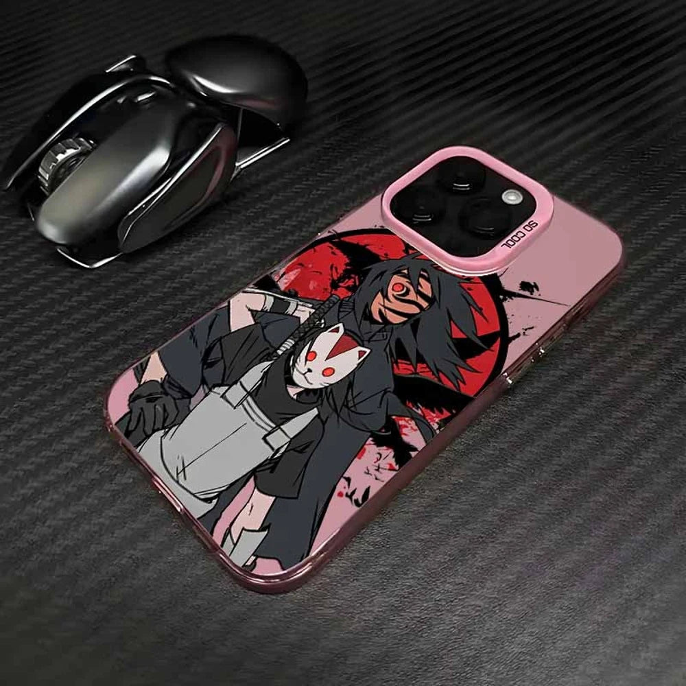Obito & Kakashi Masked Shinobi Case for iPhone - Pink