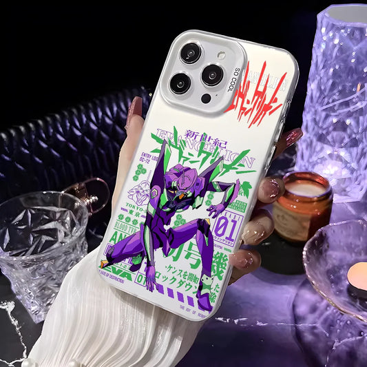 Eva Unit-01 Technical White Aurora Case for iPhone - Pearl White finish