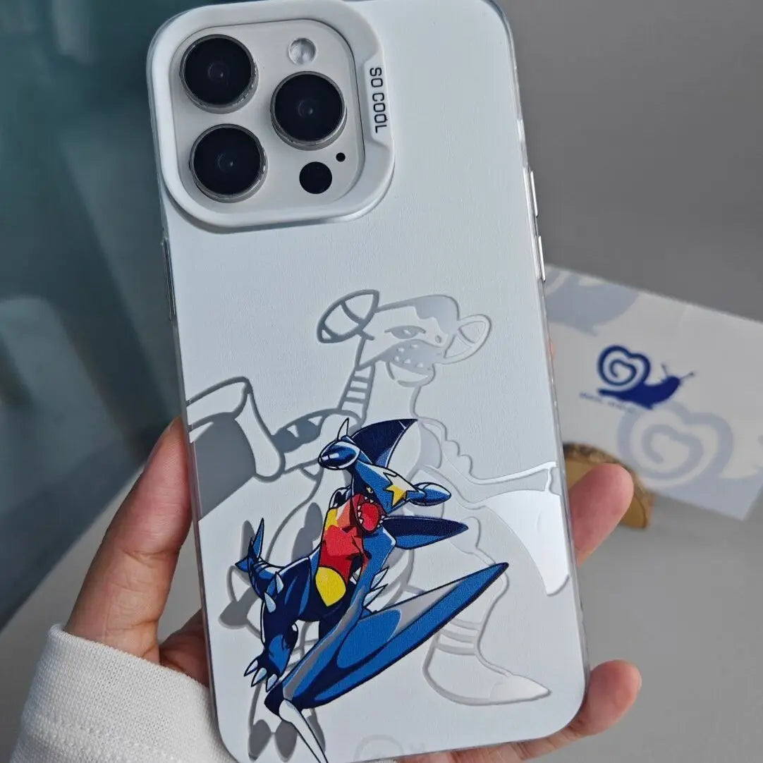 Garchomp Silver Shadow Case for iPhone - Silver Frost finish
