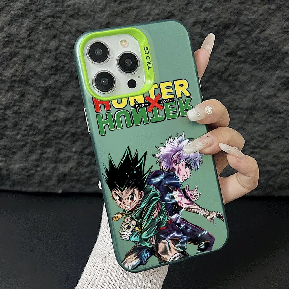 Gon & Killua Hunter Logo Case for iPhone - Mint Green finish